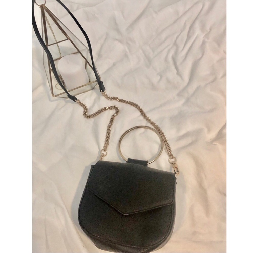Black and Gold Crossbody